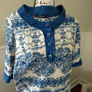 Atmosphere blue collar dress